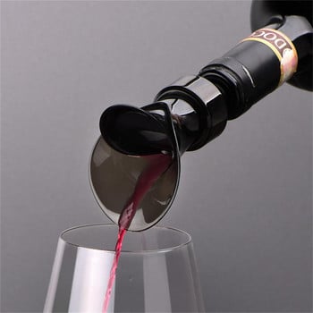 Графа за вино 2 в 1 - Преносима форма на цвете Наливна част за аериране на червено вино Накрайник Графа Аератор за вино Филтър Запушалка за вино Бар инструменти
