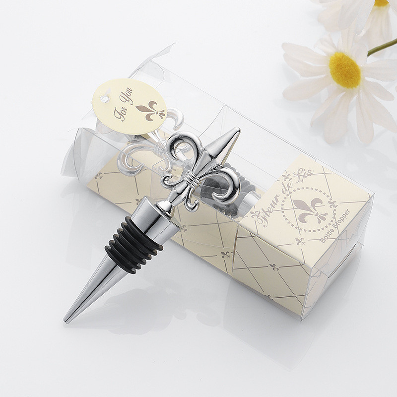 Опаковка с форма на ирис Запушалка за бутилка Сватбени сувенири за гости Аксесоари за бар Домашни барове Декорация на бутилка Запушалка за вино Инструменти за бар