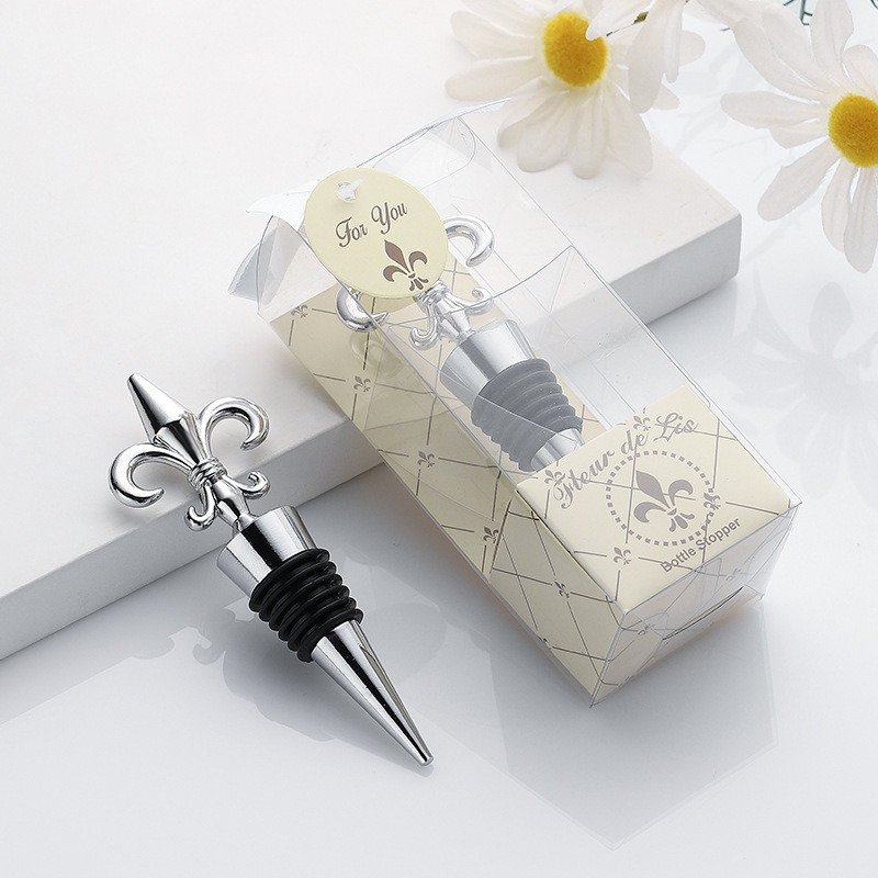 Опаковка с форма на ирис Запушалка за бутилка Сватбени сувенири за гости Аксесоари за бар Домашни барове Декорация на бутилка Запушалка за вино Инструменти за бар