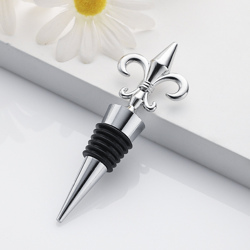 Опаковка с форма на ирис Запушалка за бутилка Сватбени сувенири за гости Аксесоари за бар Домашни барове Декорация на бутилка Запушалка за вино Инструменти за бар