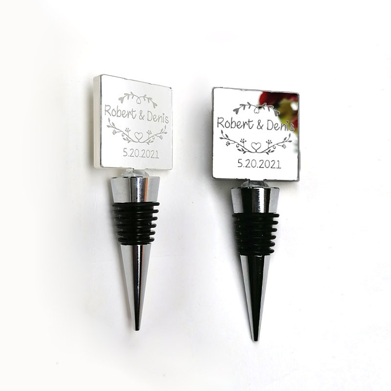 Dop de picătură pentru sticlă de vin cu gravură Lasre personalizată, dop pentru sticlă, sigilat în vid, cadou pentru inimă de nuntă, dop pentru toarnă de vin