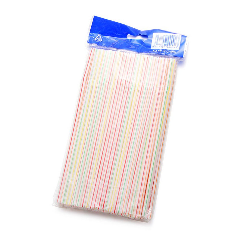 100/200/300 buc. Decorare flexibilă pentru petreceri, paie de unică folosință din plastic, paie de bar, paie de băut, accesorii de bucătărie