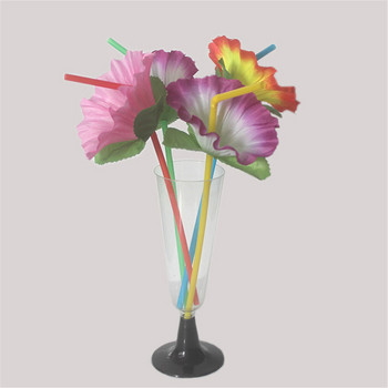 20 τμχ Λουλούδι εύκαμπτα εύκαμπτα καλαμάκια πόσιμου Διακοσμητικά καλαμάκια μιας χρήσης διακόσμηση τραπεζιού για πάρτι γενεθλίων γάμου