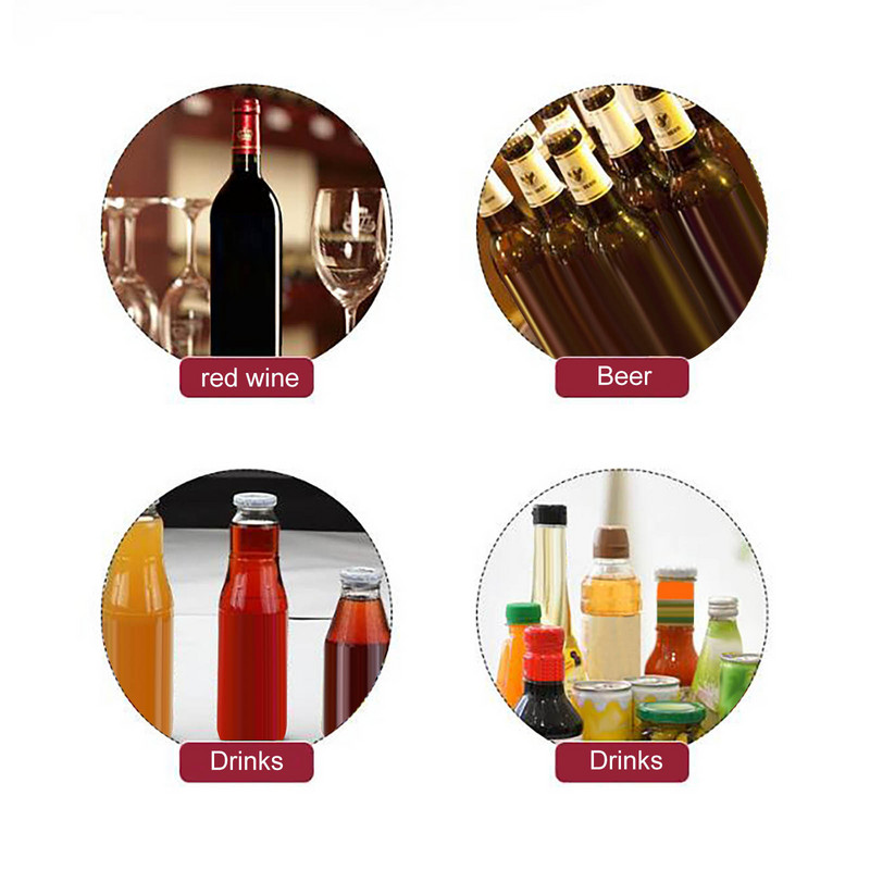 Протектор Отварачка за бутилки От неръждаема стомана Запушалка за бутилка вино Запушалка за бутилка бира Уплътнител Запушалка за готвене Запушалка за бутилка от неръждаема стомана