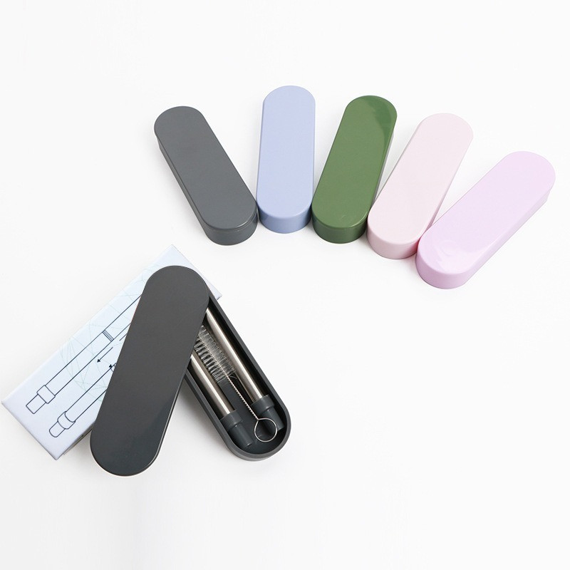 Set de paie telescopice portabile din oțel inoxidabil de uz casnic, în aer liber, portabil, pliabil, din silicon, reciclabil