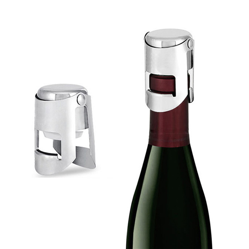 Nou 430 din oțel inoxidabil șampanie vin spumant dop de etanșare pentru sticlă de vin whisky vin universal dop pentru sticlă de vin sigiliu instrumente de bar