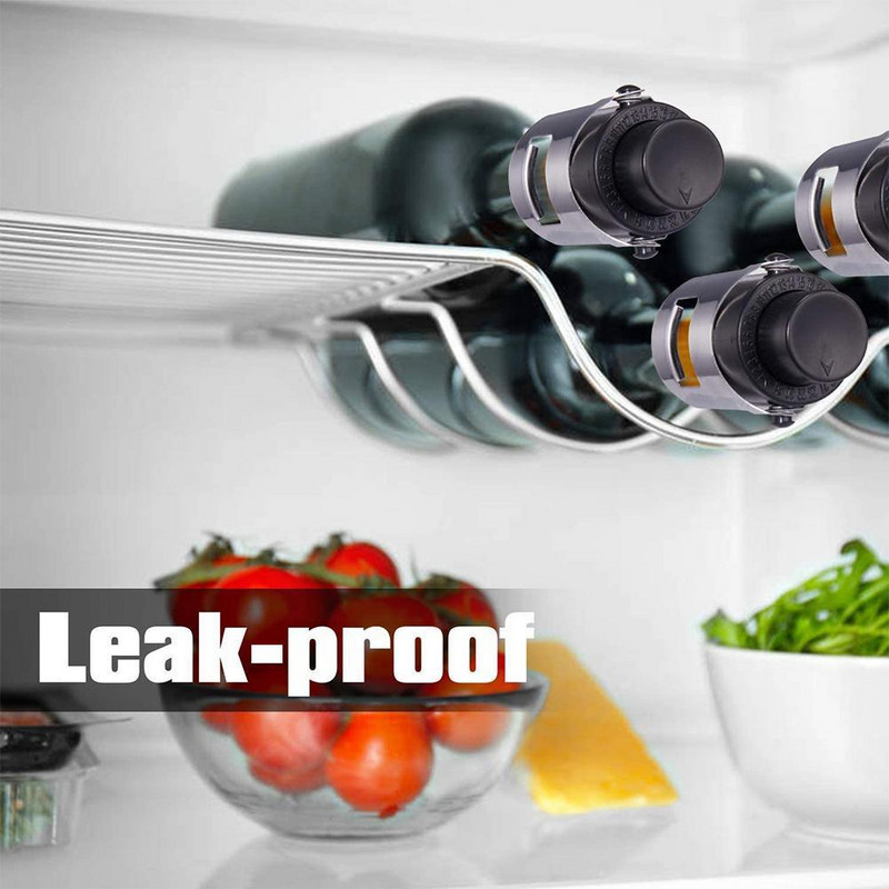 Vakuuminis šampano kamštis su slėgio siurbliu Laikyti Fizz Butelis Silikoninis Prosecco Dangteliai Vynas Nauji Kištukai Cava Bubbly Sparkling Se Y7v8