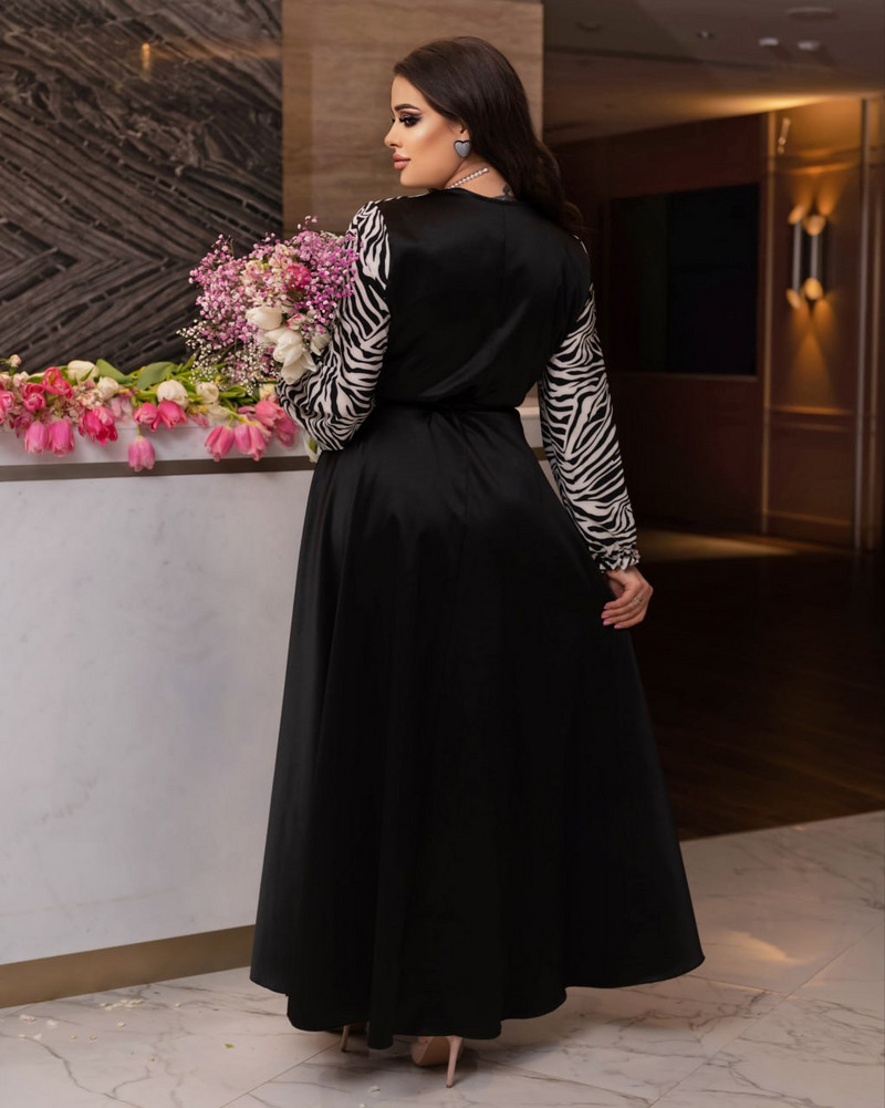 Дълга рокля от атлас