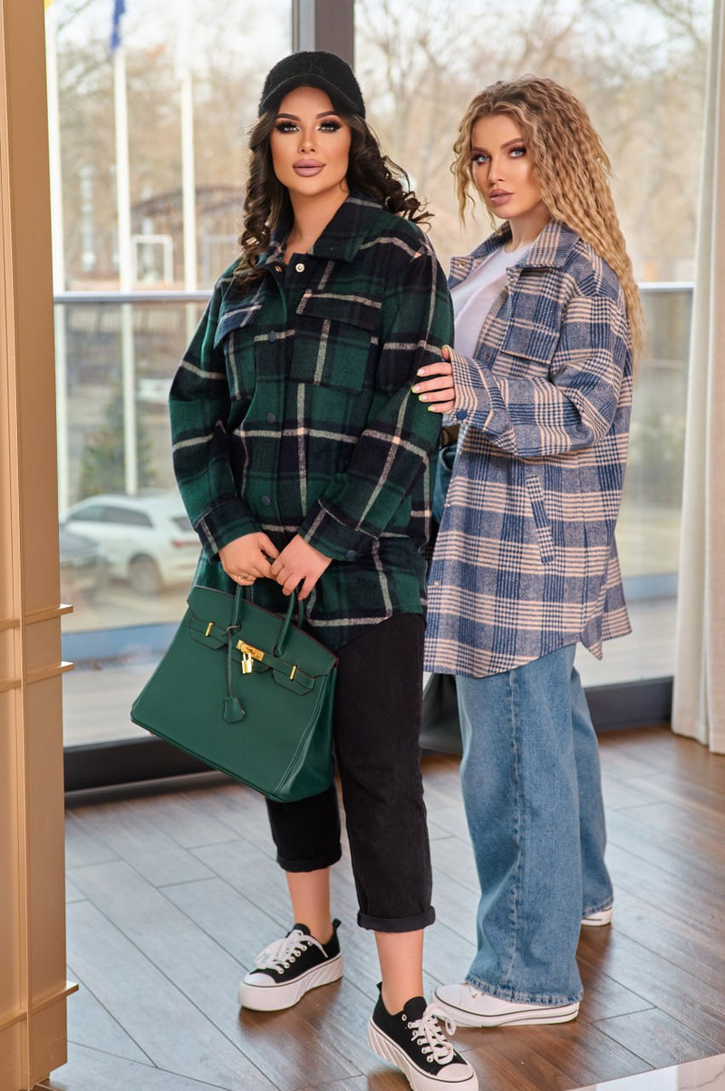 Риза от туид на каре