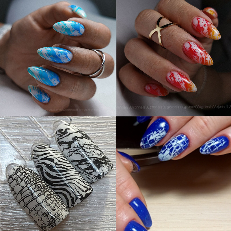 PRIKAZI VAS Životinjski uzorci Pločice za utiskivanje noktiju od nehrđajućeg čelika Nail Art Pločice sa slikama Šablone za pečate Alati za šablone PY-F011