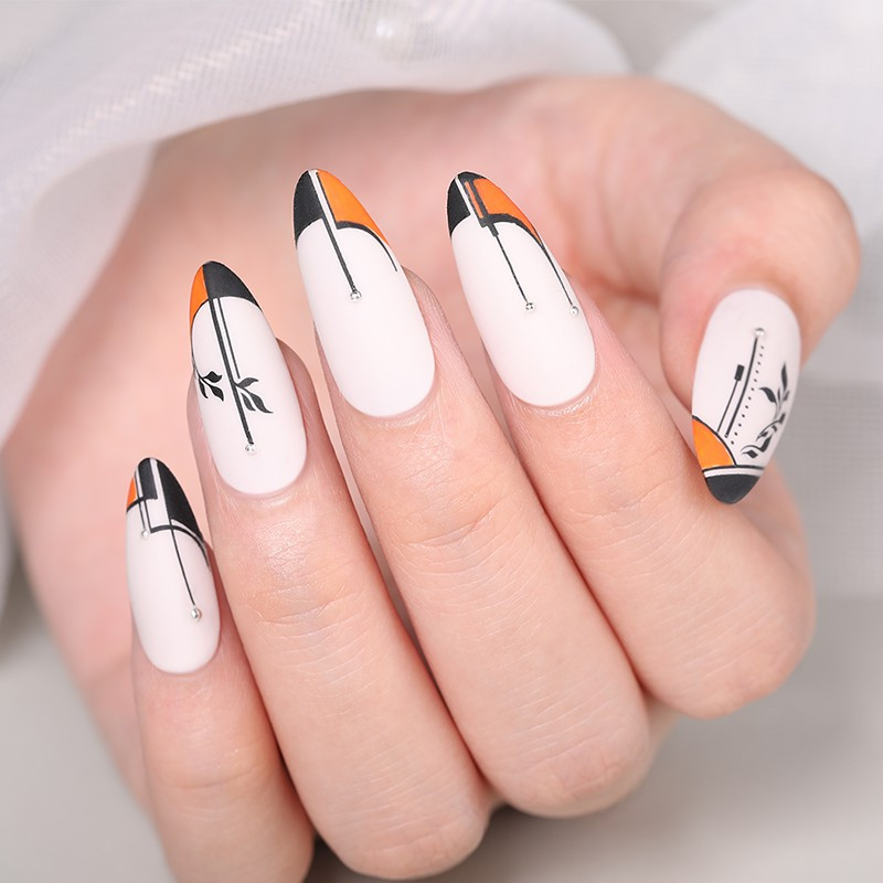 NICOLE DIARY prancūziškos linijos gėlių nagų štampavimo plokštelės Abstrakčios moters veidas, gyvatės raštas, nagų dailės antspaudų trafareto spausdinimo įrankiai