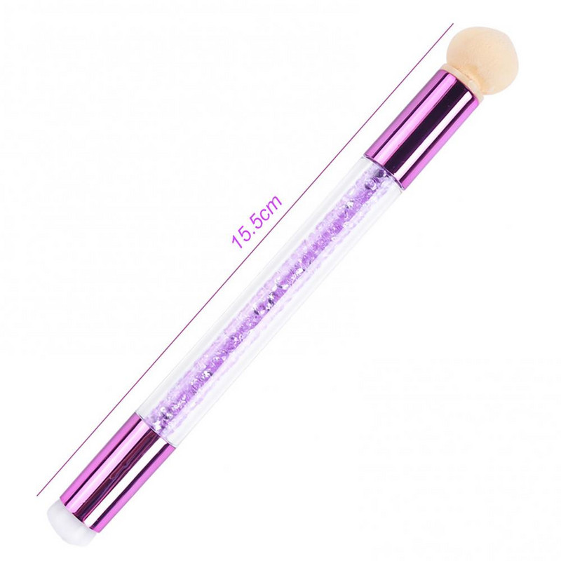 Шаблони за нокти+Художествена химикалка Двустранна глава Stamper Полиране Живопис Рисуване Маникюр Nail Art Pen Tool Маникюр Декор 2021 НОВО