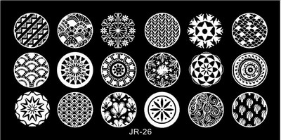 1Pc Nail Art Stamp Plate Geometric Line Stamping Image Plate 6*12CM Nail Stamping Plate Stencil πλάκας από ανοξείδωτο χάλυβα JR-030