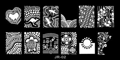 1Pc Nail Art Stamp Plate Geometric Line Stamping Image Plate 6*12CM Nail Stamping Plate Stencil πλάκας από ανοξείδωτο χάλυβα JR-030