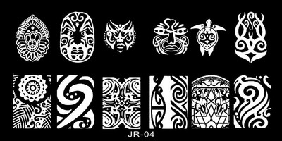 1Pc Nail Art Stamp Plate Geometric Line Stamping Image Plate 6*12CM Nail Stamping Plate Stencil πλάκας από ανοξείδωτο χάλυβα JR-030