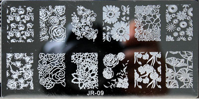 1Pc Nail Art Stamp Plate Geometric Line Stamping Image Plate 6*12CM Nail Stamping Plate Stencil πλάκας από ανοξείδωτο χάλυβα JR-030