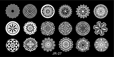 1Pc Nail Art Stamp Plate Geometric Line Stamping Image Plate 6*12CM Nail Stamping Plate Stencil πλάκας από ανοξείδωτο χάλυβα JR-030