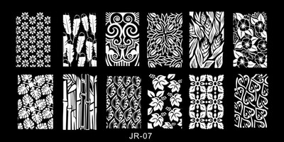 1Pc Nail Art Stamp Plate Geometric Line Stamping Image Plate 6*12CM Nail Stamping Plate Stencil πλάκας από ανοξείδωτο χάλυβα JR-030