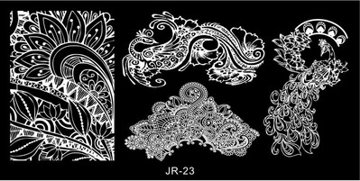 1Pc Nail Art Stamp Plate Geometric Line Stamping Image Plate 6*12CM Nail Stamping Plate Stencil πλάκας από ανοξείδωτο χάλυβα JR-030