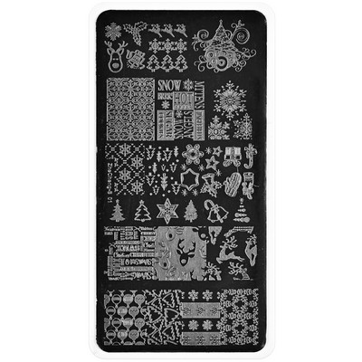 1Pc Nail Art Stamp Plate Geometric Line Stamping Image Plate 6*12CM Nail Stamping Plate Stencil πλάκας από ανοξείδωτο χάλυβα JR-030