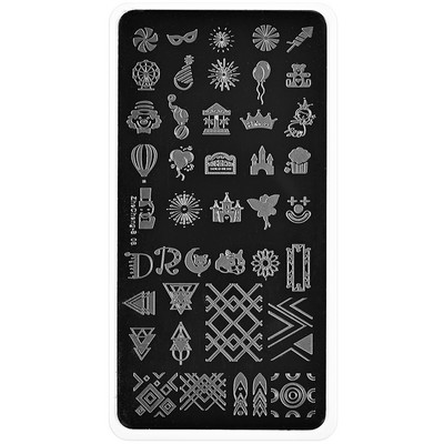 1Pc Nail Art Stamp Plate Geometric Line Stamping Image Plate 6*12CM Nail Stamping Plate Stencil πλάκας από ανοξείδωτο χάλυβα JR-030