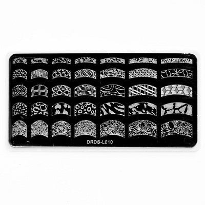 1Pc Nail Art Stamp Plate Geometric Line Stamping Image Plate 6*12CM Nail Stamping Plate Stencil πλάκας από ανοξείδωτο χάλυβα JR-030
