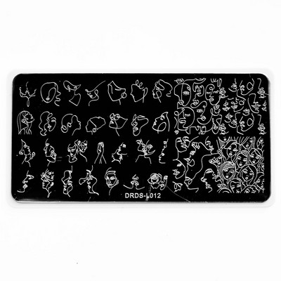 1Pc Nail Art Stamp Plate Geometric Line Stamping Image Plate 6*12CM Nail Stamping Plate Stencil πλάκας από ανοξείδωτο χάλυβα JR-030