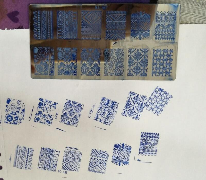 1 buc Placă de ștanțare pentru arta unghiilor Linie geometrică Placă de imagine pentru ștanțare DIY 6*12CM Placă de ștanțare a unghiilor Placă din oțel inoxidabil Stencil JR-030