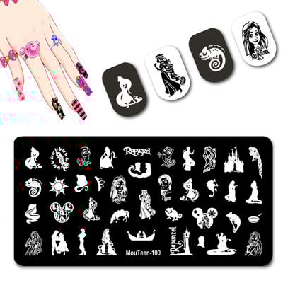 DISNEY karakter körömbélyegző lemezek My Melody körömbélyegző lemezek hegyes fülek Rajzfilm körömbélyegző sablonok #091