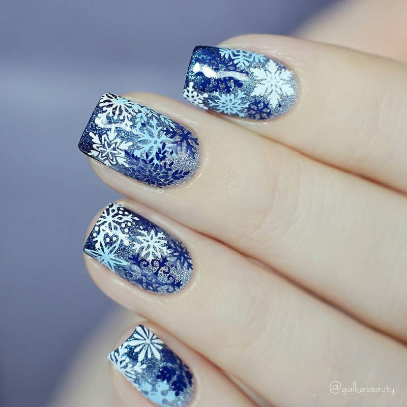 NICOLE DIARY Flori de fulg de nea Plăci de ștanțare a unghiilor Fete tinere Șabloane de ștampile pentru imagini de față Instrumente pentru șabloane de imprimare Toamnă Iarnă