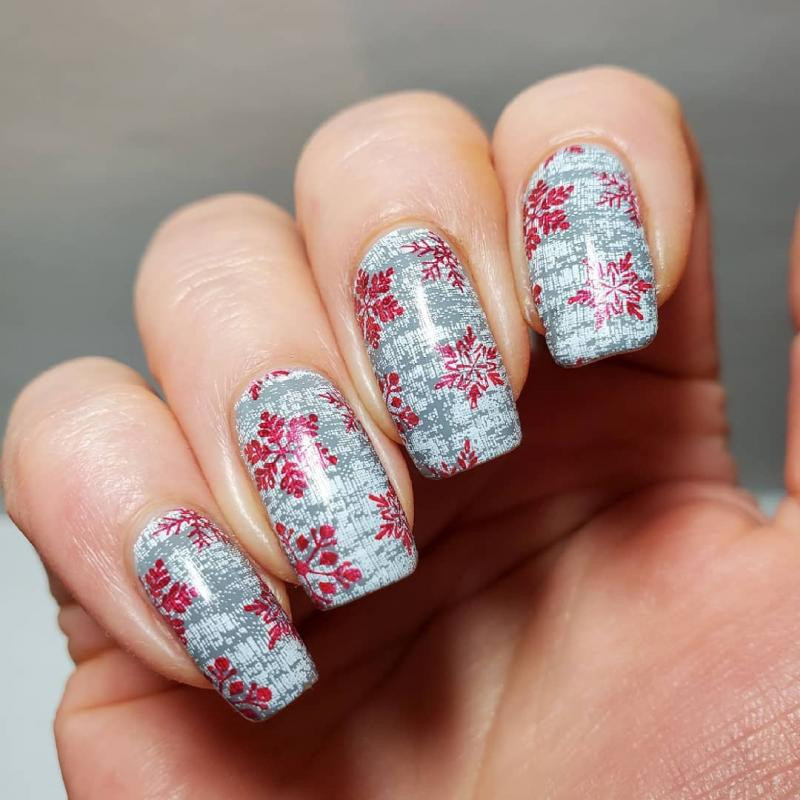 NICOLE DIARY Flori de fulg de nea Plăci de ștanțare a unghiilor Fete tinere Șabloane de ștampile pentru imagini de față Instrumente pentru șabloane de imprimare Toamnă Iarnă