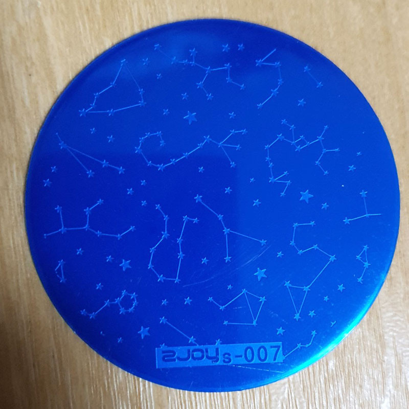 1 buc. plăci rotunde pentru ștanțare a unghiilor fluture/constelație/frunze/păsări Șabloane pentru imagini din oțel inoxidabil pentru imprimarea unghiilor instrument de 5,5 cm