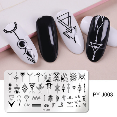 PICT YOU Πλάκες σφράγισης νυχιών Snow Winter Nail Art Stamp Πρότυπο ιδέα για νύχια Πλάκα εικόνας Εργαλεία στένσιλ από ανοξείδωτο χάλυβα