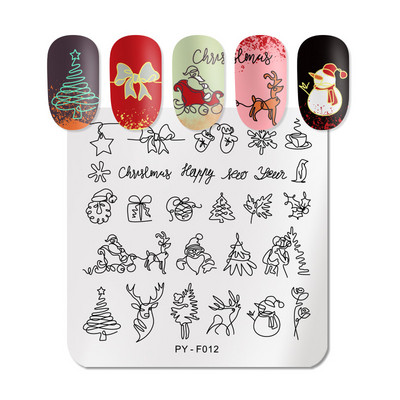 PICT YOU 1Pcs Flower Nail Stamping Plate Marble DIY Image Plate Stencil for Nails Polish Printing Templates Εργαλεία σφράγισης