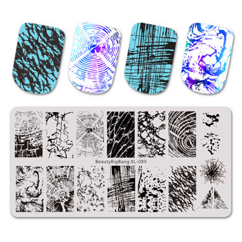 BEAUTYBIGBANG Гореща разпродажба Животински цветен модел Плочи за щамповане на нокти Леопардов шаблон за нокти Печат за нокти Шаблон за изображение на печат за нокти
