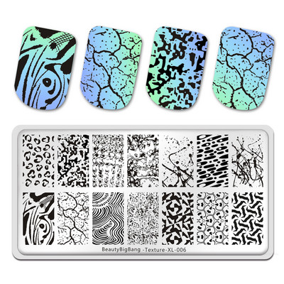 BEAUTYBIGBANG Hot Sale Πλάκες για σφράγιση νυχιών με μοτίβο λουλουδιών ζώων Leopard Πρότυπο νυχιών Σφραγίδα νυχιών Πρότυπο εικόνας σφραγίδας τέχνης νυχιών