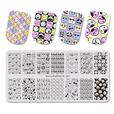 BEAUTYBIGBANG Hot Sale Πλάκες για σφράγιση νυχιών με μοτίβο λουλουδιών ζώων Leopard Πρότυπο νυχιών Σφραγίδα νυχιών Πρότυπο εικόνας σφραγίδας τέχνης νυχιών