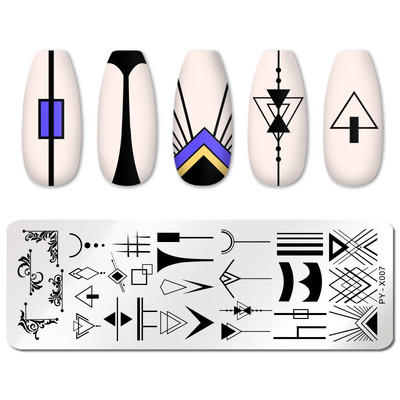 PICT YOU Snake Nail Stamping Plate Snakeskin Pattern Nail Art Plate Stencil Εργαλεία πρότυπο σφράγισης για το σχέδιο νυχιών