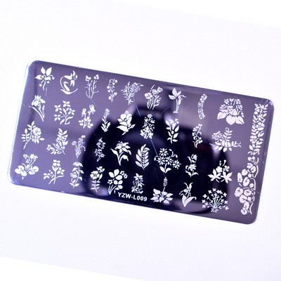 2023 Νέα σχέδια Rose Flower Nail Art Stamp Πρότυπο Flower Mandala Butterfly Εργαλεία μανικιούρ για σφράγιση πλάκας νυχιών