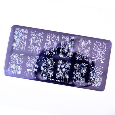 2023 Νέα σχέδια Rose Flower Nail Art Stamp Πρότυπο Flower Mandala Butterfly Εργαλεία μανικιούρ για σφράγιση πλάκας νυχιών