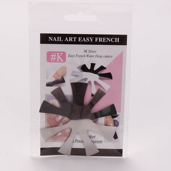 Нокътна плочка 11 размера Easy French Smile Cut V Line бадемова форма Съвети Акрилни аксесоари Инструмент за декорация на маникюр