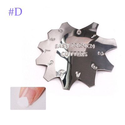 Πλάκα νυχιών 11 μεγέθη Easy French Smile Cut V Line σχήμα αμυγδάλου Συμβουλές Ακρυλικά αξεσουάρ Εργαλείο διακόσμησης μανικιούρ