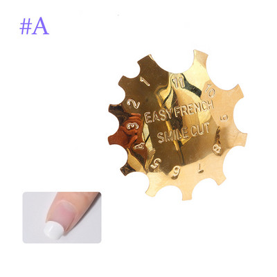 Πλάκα νυχιών 11 μεγέθη Easy French Smile Cut V Line σχήμα αμυγδάλου Συμβουλές Ακρυλικά αξεσουάρ Εργαλείο διακόσμησης μανικιούρ
