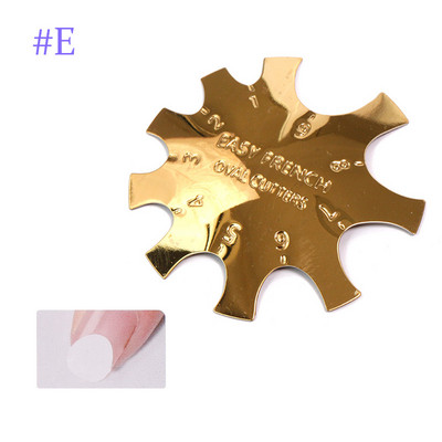 Πλάκα νυχιών 11 μεγέθη Easy French Smile Cut V Line σχήμα αμυγδάλου Συμβουλές Ακρυλικά αξεσουάρ Εργαλείο διακόσμησης μανικιούρ