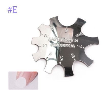 Πλάκα νυχιών 11 μεγέθη Easy French Smile Cut V Line σχήμα αμυγδάλου Συμβουλές Ακρυλικά αξεσουάρ Εργαλείο διακόσμησης μανικιούρ