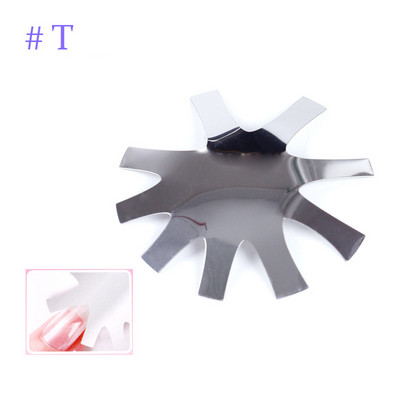 Πλάκα νυχιών 11 μεγέθη Easy French Smile Cut V Line σχήμα αμυγδάλου Συμβουλές Ακρυλικά αξεσουάρ Εργαλείο διακόσμησης μανικιούρ
