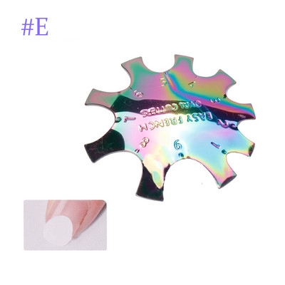 Πλάκα νυχιών 11 μεγέθη Easy French Smile Cut V Line σχήμα αμυγδάλου Συμβουλές Ακρυλικά αξεσουάρ Εργαλείο διακόσμησης μανικιούρ