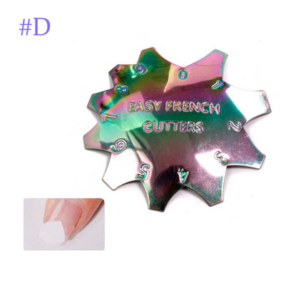 Πλάκα νυχιών 11 μεγέθη Easy French Smile Cut V Line σχήμα αμυγδάλου Συμβουλές Ακρυλικά αξεσουάρ Εργαλείο διακόσμησης μανικιούρ