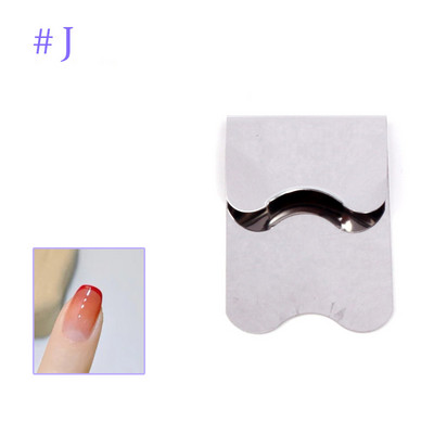 Πλάκα νυχιών 11 μεγέθη Easy French Smile Cut V Line σχήμα αμυγδάλου Συμβουλές Ακρυλικά αξεσουάρ Εργαλείο διακόσμησης μανικιούρ