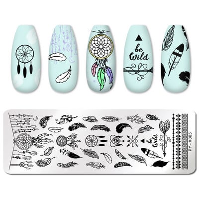 PICT YOU Πλάκες σφράγισης νυχιών Spring Series Stamping Template Design Εκτύπωση Εργαλεία στένσιλ από ανοξείδωτο ατσάλι DIY Nail Art Plate